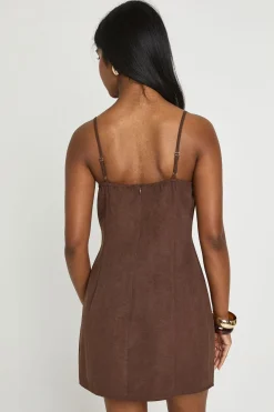 Mini Robe Tissée À Texture Douce Avec Détails À Bonnets