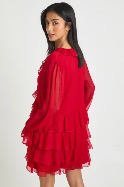 Mini Robe À Volants En Mousseline Pour Petite Taille