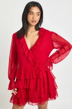 Mini Robe À Volants En Mousseline Pour Petite Taille