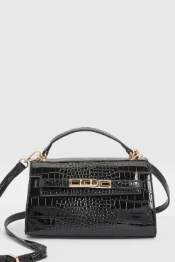 boohoo Mini Sac À Détail Boucle Et Sangle Effet Croco< Sacs À Bandoulière|Sacs Bandoulière