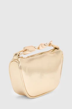 Mini Sac À Main Avec Poignée Torsadée Métallisée