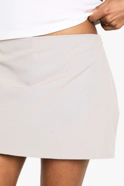 Mini-skort tissé basique