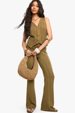 Mélange et assortis : Pantalon en crochet texturé à motifs