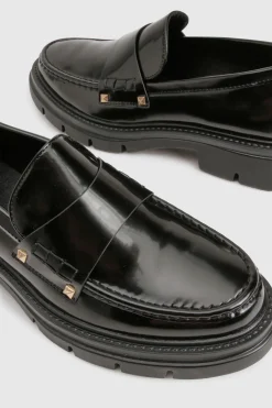 boohoo Mocassin patenté massif< Mocassins|Chaussures Plates