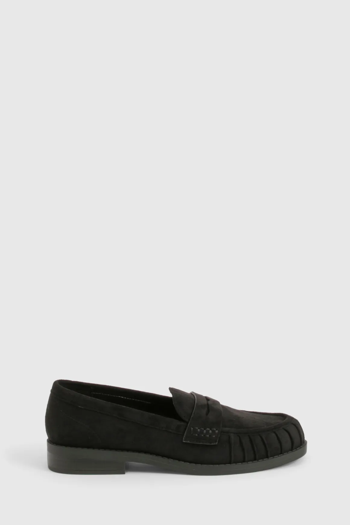 Mocassins basiques froncés en synthétique