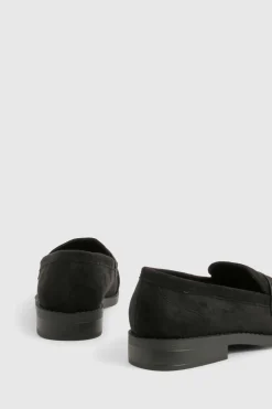 Mocassins basiques froncés en synthétique