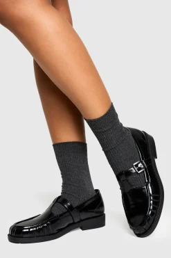 boohoo Mocassins à bride T avec détails froncés< Mocassins|Mocassins