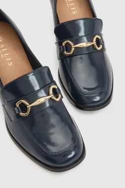 Mocassins Daffie à Talon Bloc Haut avec Détail Mors