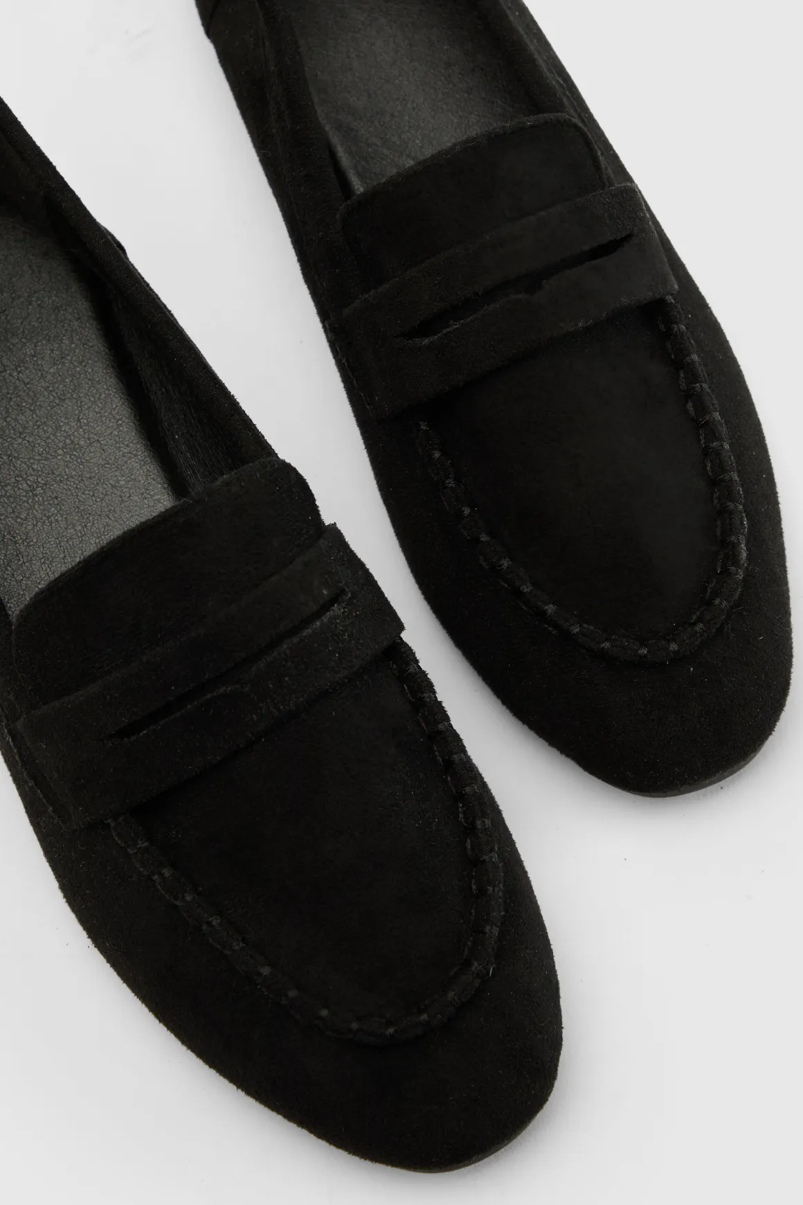 Mocassins À Détail De Surpiqûre Coupe Large