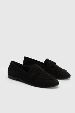 Mocassins À Détail De Surpiqûre Coupe Large