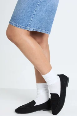 Mocassins À Détail De Surpiqûre Coupe Large