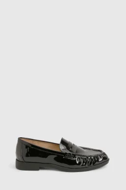 Mocassins à détails froncés