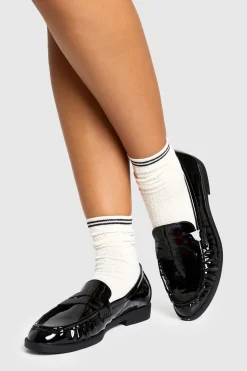 Mocassins à détails froncés