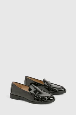 Mocassins à détails froncés