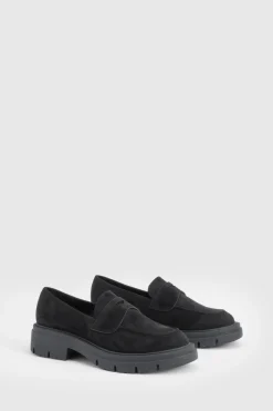 Mocassins à Détails Panneaux Épais en synthétique