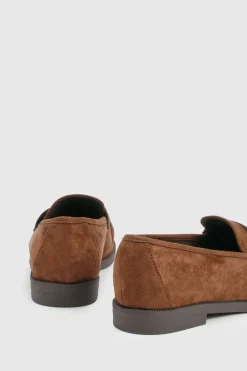 boohoo Mocassins en synthétique pour pieds larges< Looks Chocolat|Mocassins