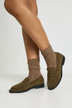 Mocassins Froncés En Synthétique