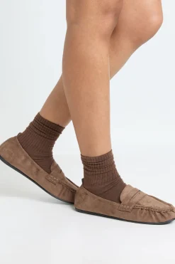 boohoo Mocassins Froncés En Synthétique< Chaussures De Bureau|Looks De Rentrée