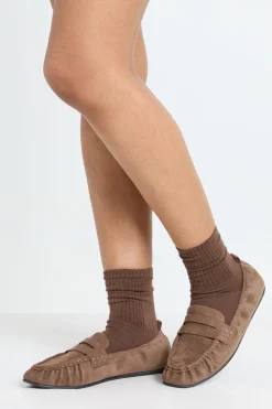 boohoo Mocassins Froncés En Synthétique< Chaussures De Bureau|Looks De Rentrée