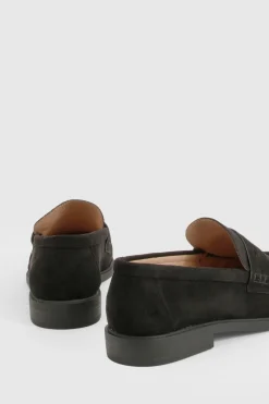 Mocassins froncés en synthétique à coupe large