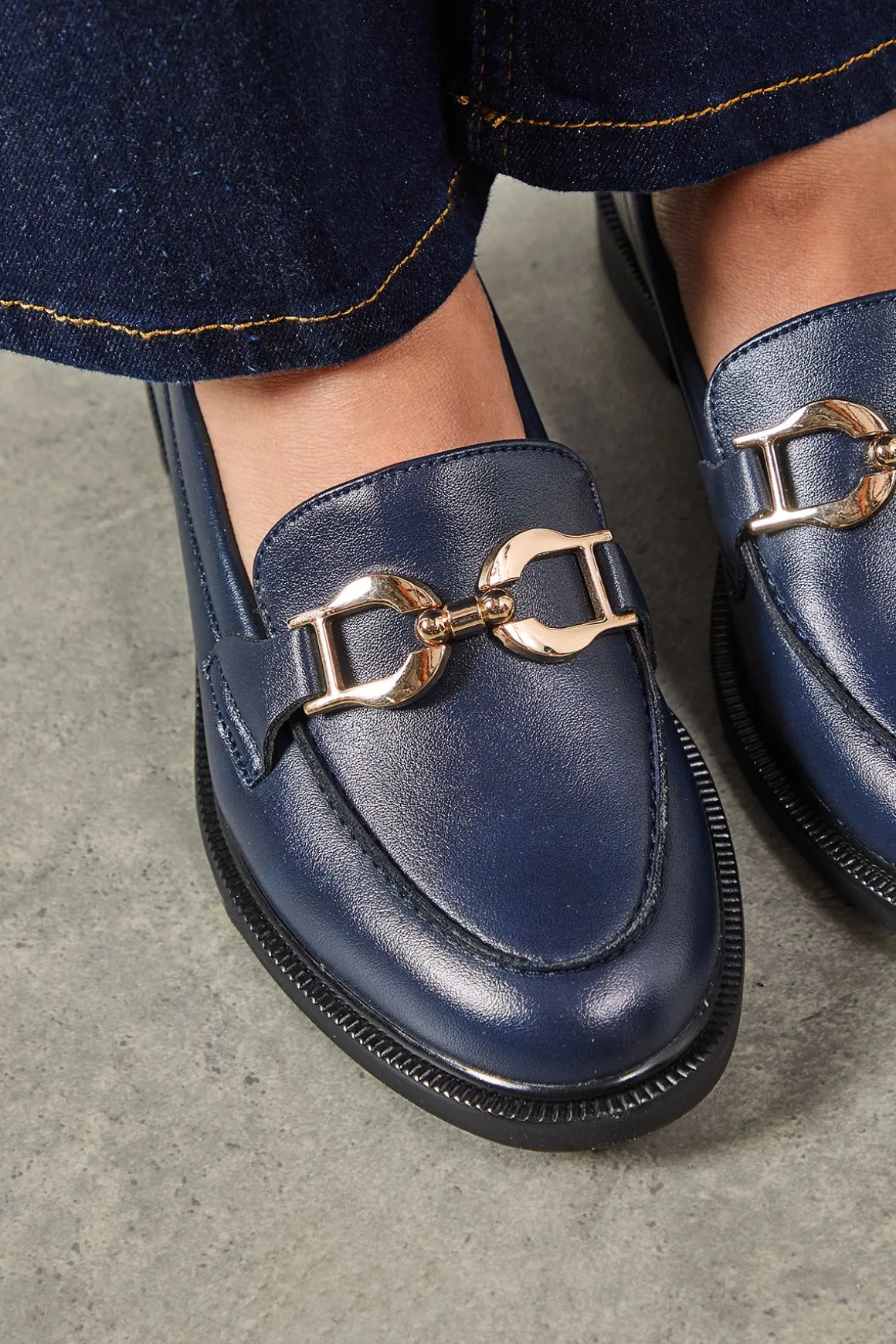 Mocassins Élégants Lineka en synthétique avec Mors Métallique