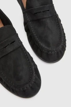 Mocassins Olivia En Synthétique Avec Détail Froncé