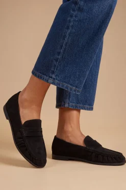 Mocassins Olivia En Synthétique Avec Détail Froncé