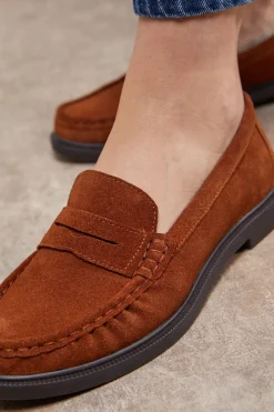 Mocassins à Penny Beth en Daim Style Grandad