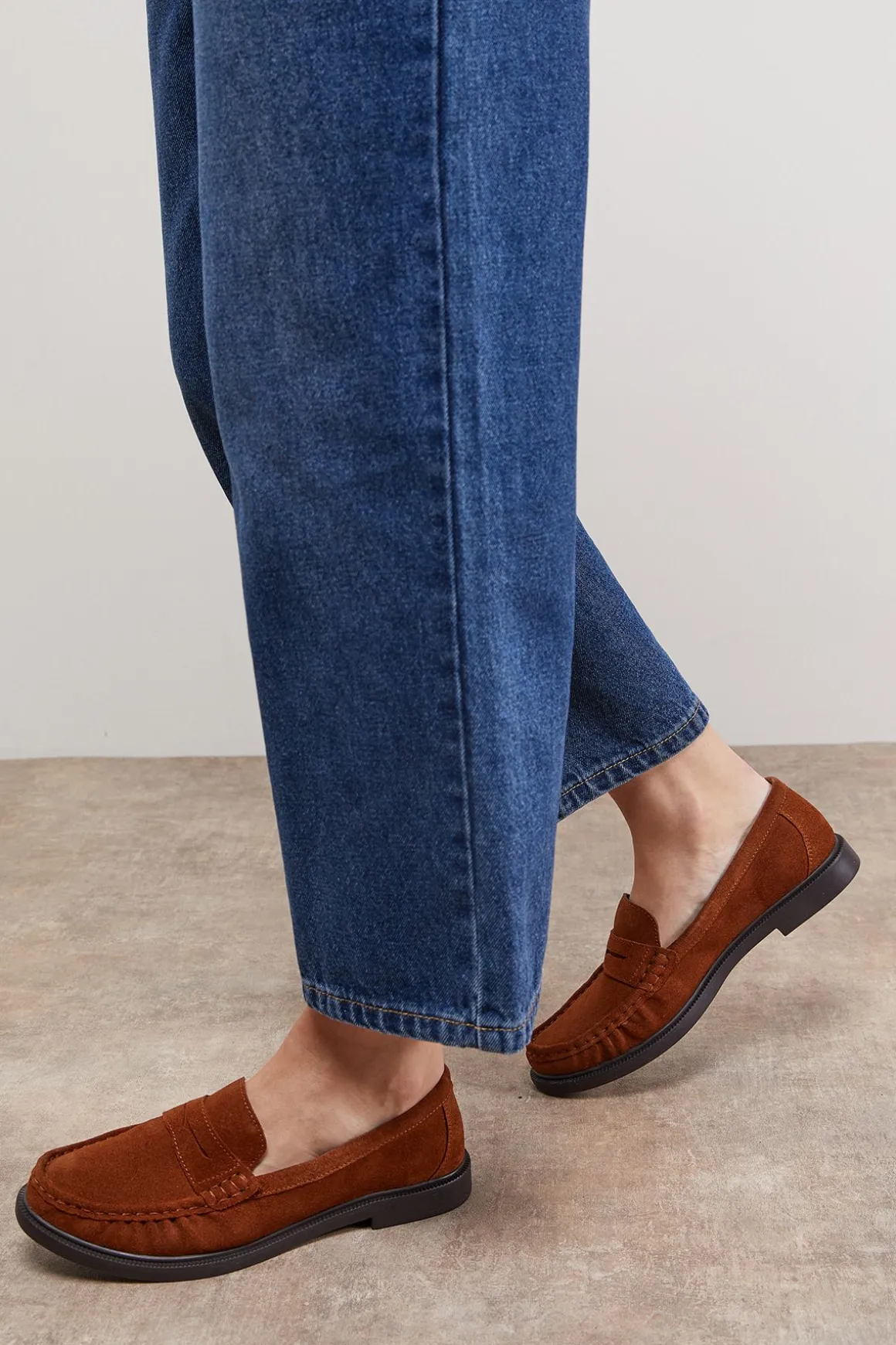 Mocassins à Penny Beth en Daim Style Grandad