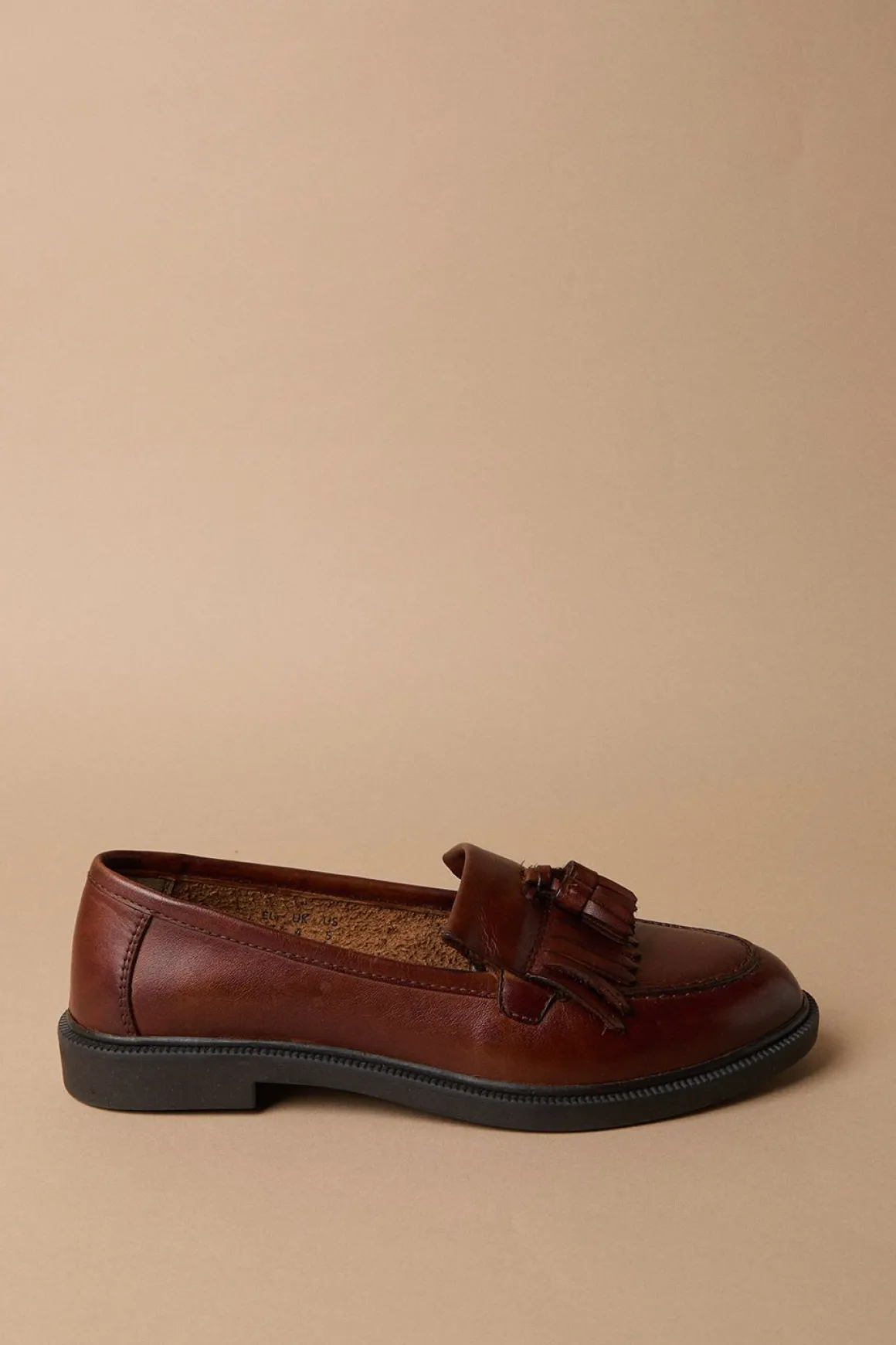 Mocassins à Pompons Brighton en Cuir Véritable