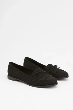 Mocassins à Pompons Loretta Coupe Large