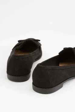 Mocassins à Pompons Loretta Coupe Large