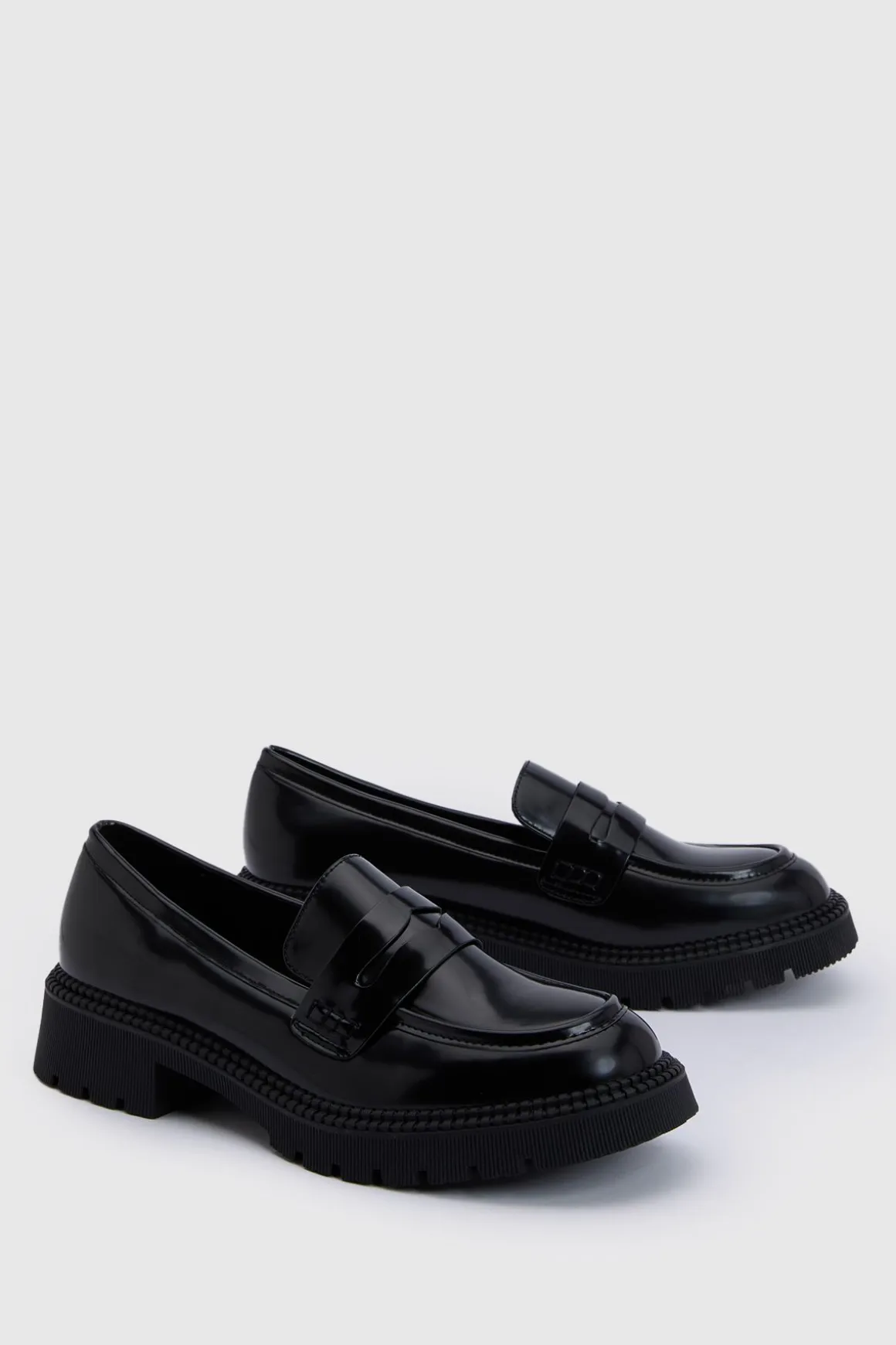 Mocassins À Semelle Épaisse Coupe Large