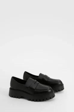 Mocassins À Semelle Épaisse Coupe Large