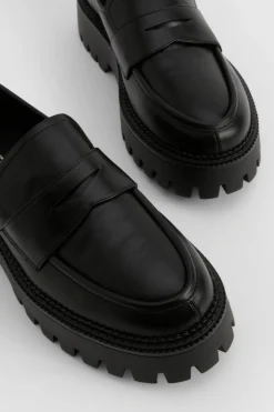 Mocassins À Semelle Épaisse Coupe Large