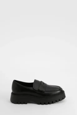 Mocassins À Semelle Épaisse Coupe Large