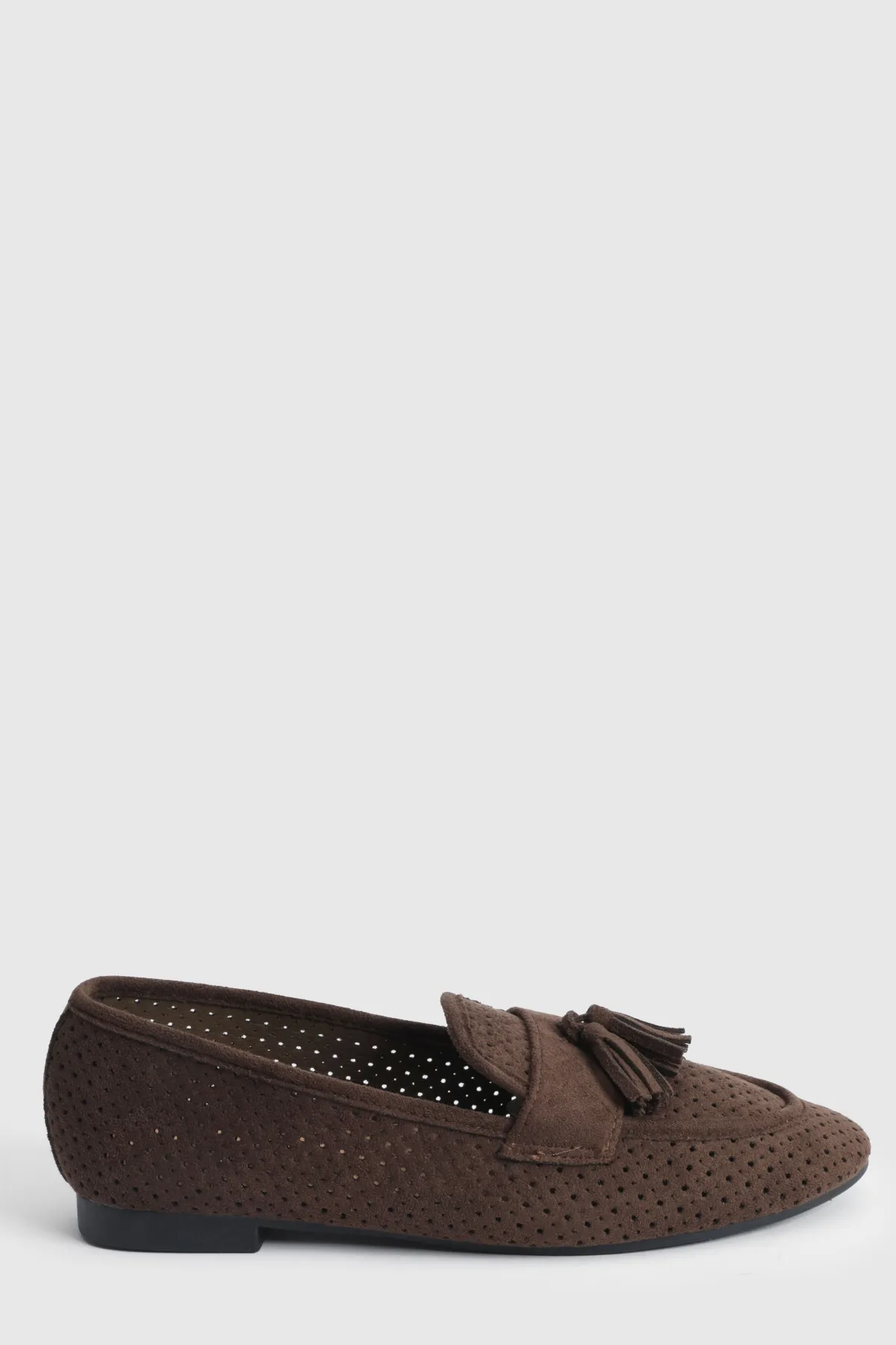 Oasis Mocassins Souples Carmen En Synthétique Ajourée À Pompons< Mocassins|Chaussures Plates