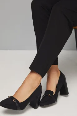 Wallis Mocassins à Talon Bloc Haut en synthétique Coupe Large Lucky< Chaussures À Talons|Escarpins