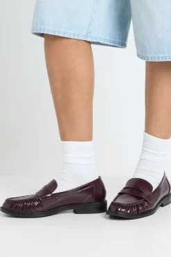 boohoo Mocassins Vernis Froncés< Mocassins|Chaussures Plates