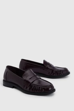 boohoo Mocassins Vernis Froncés< Mocassins|Chaussures Plates