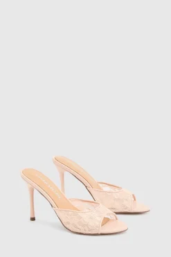 Mule À Bout Ouvert En Dentelle