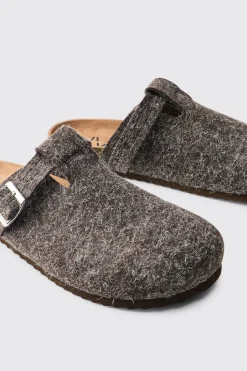 Mule En Feutre À Boucle