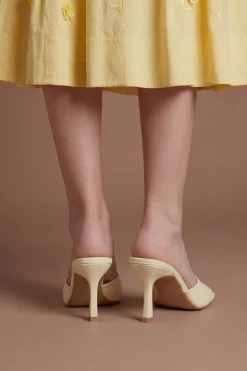 Mules Abbie À Talon Aiguille Moyen En Synthétiquecuir Verni
