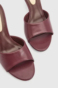 Mules Abbie À Talon Aiguille Moyen En Synthétiquecuir Verni