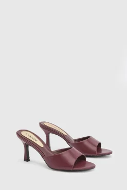 Mules Abbie À Talon Aiguille Moyen En Synthétiquecuir Verni