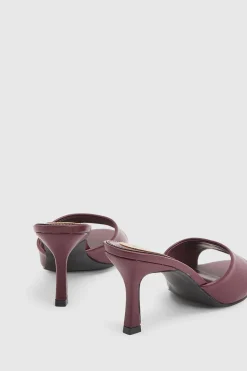 Mules Abbie À Talon Aiguille Moyen En Synthétiquecuir Verni