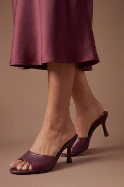 Mules Abbie À Talon Aiguille Moyen En Synthétiquecuir Verni