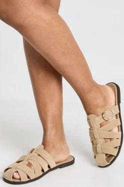Mules Ajourées En Synthétique Avec Détail Boucle