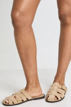 Mules Ajourées En Synthétique Avec Détail Boucle