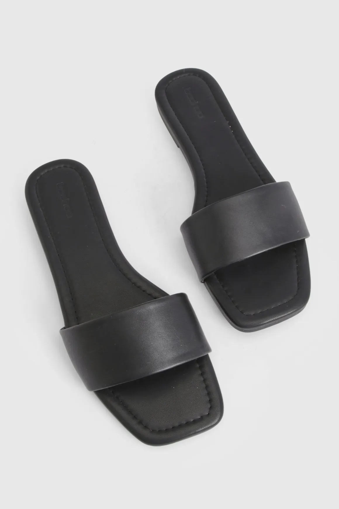 Mules Basiques À Bout Carré
